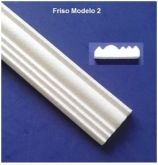 Rodameio e/ou Friso para portas e janelas MODELO 2 - Moldutec