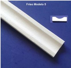 Rodameio e/ou Friso para portas e janelas MODELO 5 - Moldutec