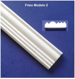 Rodameio e/ou Friso para portas e janelas MODELO 2 - Moldutec